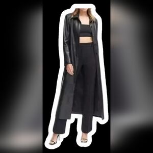 Elegant Black Leather Jacket for Women